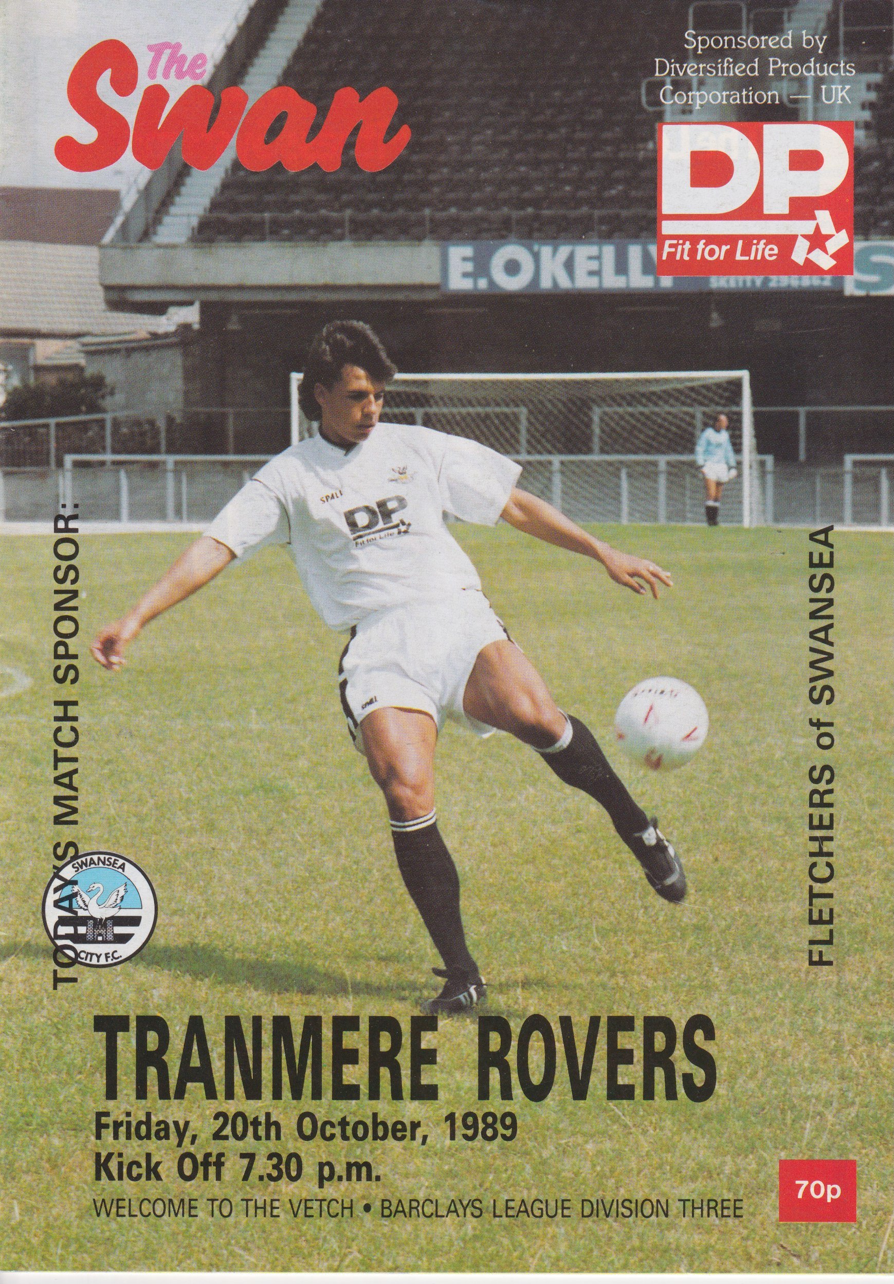 Swansea City v Tranmere Rovers match programme